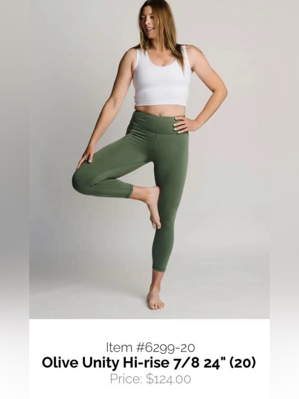 ZYIA Olive Green UNITY High-Rise Leggings Size 20